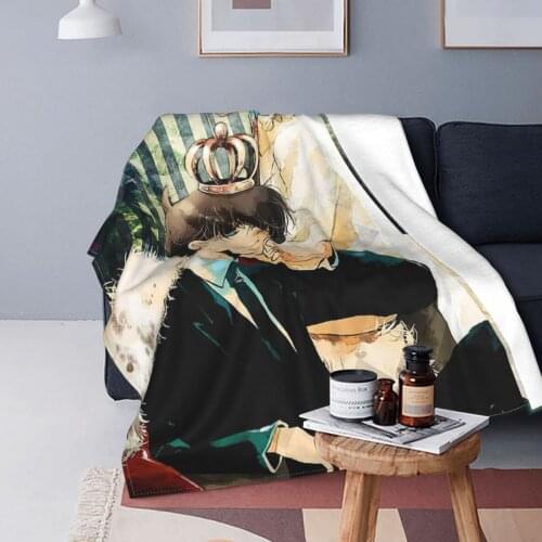 Detective Conan Anime Blankets Fleece Winter Japan Manga Portable Super Soft Throw Blanket for Home Outdoor Bedding Throws