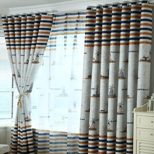 European Style Beautiful Blackout Curtains for Children Living Room Bedroom Boys Window Treatments
