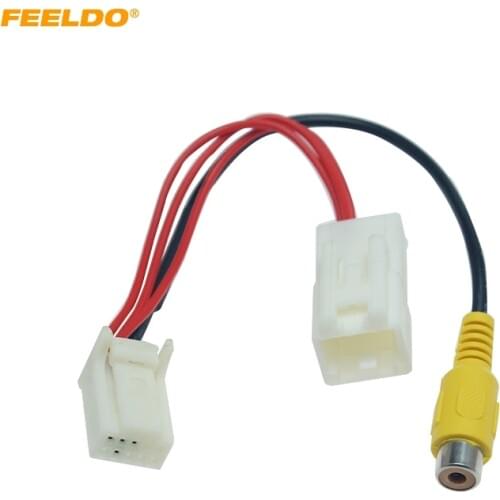 FEELDO 1PC Car Parking Rear Camera Video Plug Converter Cable For Dongfeng Fengguang 330/350 Parking Reverse Wire Adapter