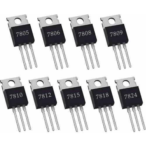 78XX Voltage Regulator Kit - 9 Values - Pack of 9