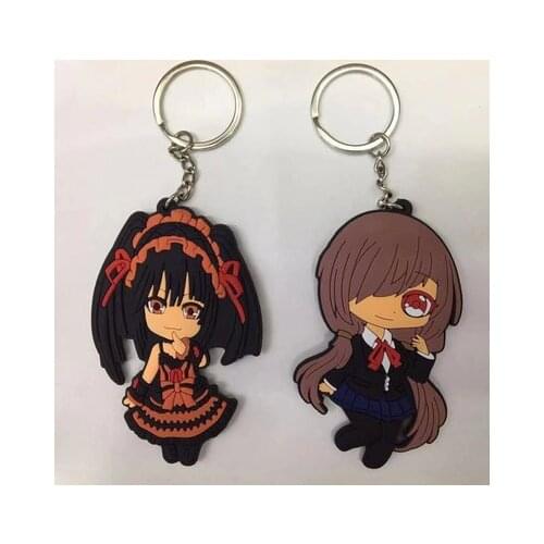 Date A Live Fashion Anime Toy Figures Keychain Cartoon Keyholder Birthday Unisex Gifts New
