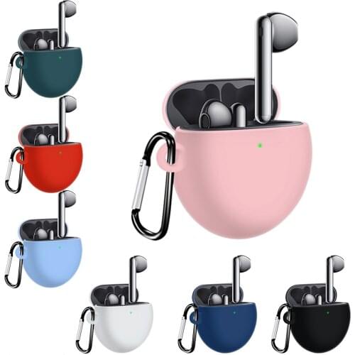 Case For Huawei Freebuds 4 Wireless Charging Soft Silicone Protective Cover For Freebuds 4 Earphone Accessories Case With Hook