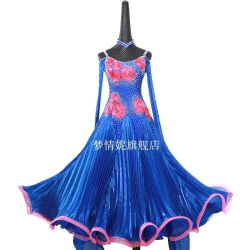 Customize New ballroom dance dress standard ballroom waltz dresses ballroom dance competition dresses custom made MD1105