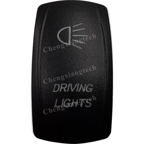 Car Boat Truck Backlit Swtich Cap- Laser Engraving - DRIVING LIGHTS -for Led Carling Arb Narva 4x4 RV Rocker Switch, Cover Only