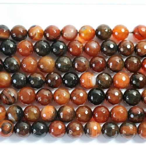 Natural dream stone agat carnelian onyx 6mm 8mm 10mm 12mm stone faceted round loose beads making gift A23
