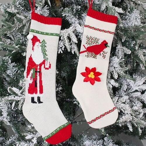 Santa Claus Snowman Elk Christmas Stockings Merry Christmas Decor for Home Christmas Gifts Socks Xmas Ornaments Navidad 2021