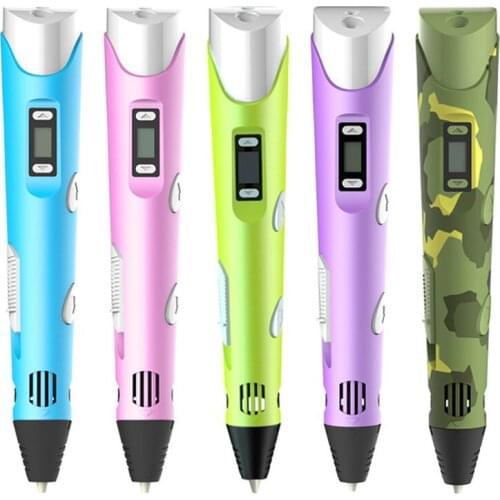 Second Generation 3D Screen Display Printing Pen Painting Graffiti for Children Diy Handmade Christmas Birthday Gift