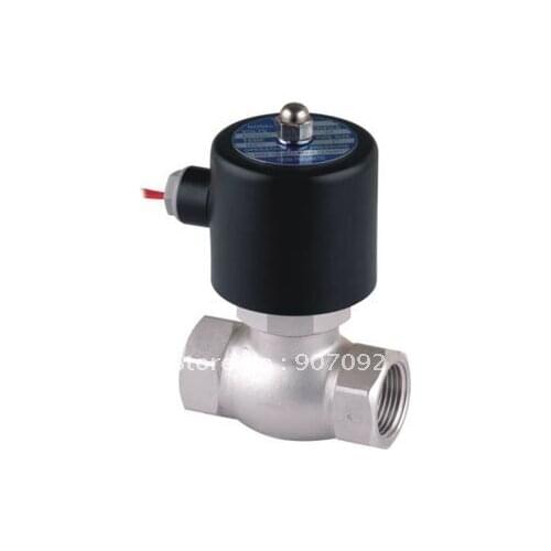 UNI-D Steam Stainless Steel Solenoid Valve PTFE Valve US-25SS 2 Way Solenoid Steam Valve 1'' N.C DC12V DC24V AC110V or AC220V