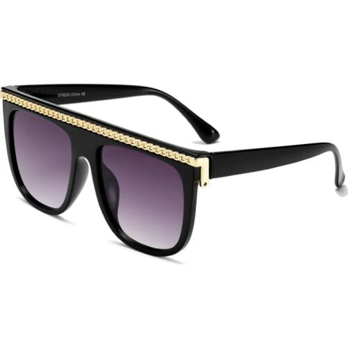 Brand Design Fashion Sunglasses Vintage Flat Top Square Sun Glasses Women Men Luxury Sunglass UV400 Shades gafas de sol