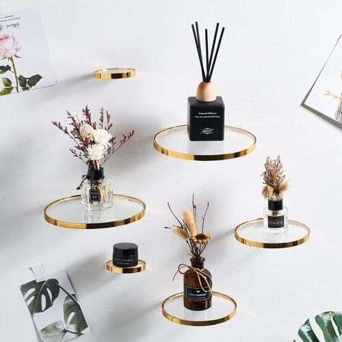 Glass Flower Pot Holder Home Decor Shelf For Flowers Wall Shelves Simple Home Decoration Plant Flower Pot Rack Wall Shelf Crafts