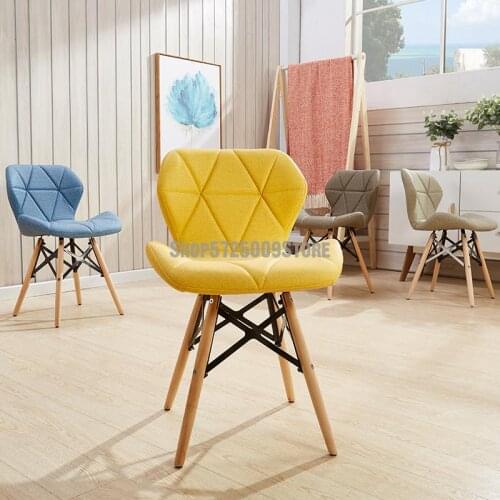 Ins style chair creative modern minimalist makeup stool back chair nordic dining chair home table and chair