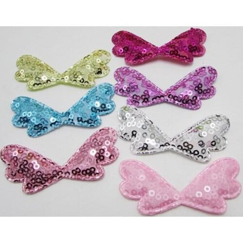 Wing shiny glitter colorful Appliques for clothes Sewing Supplies diy gift craft ornament scrapbook party hair accessories