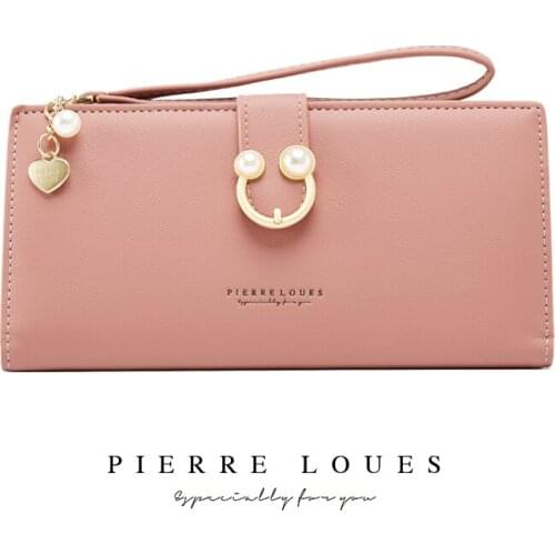 Seagloca Womens Wallet Korean Style Simple Womens Clutch Pure Color