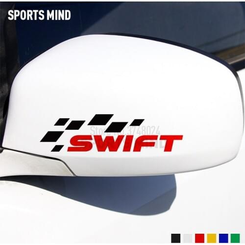 3 Pairs SPORTS MIND For Suzuki Swift Accessories Car Styling Automobiles Rearview Mirror Car Sticker Decal