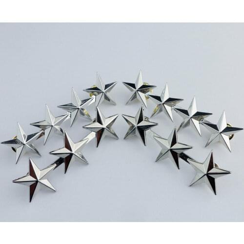 U.S. Military Shoulder four-star three-star rank insignia general rank Badge Pin 4PCS