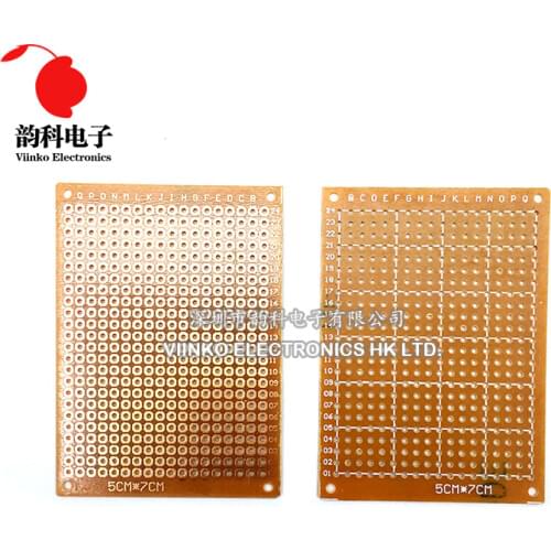5Pcs 5x7cm 5*7 new Prototype Paper Copper PCB Universal Experiment Matrix Circuit Board