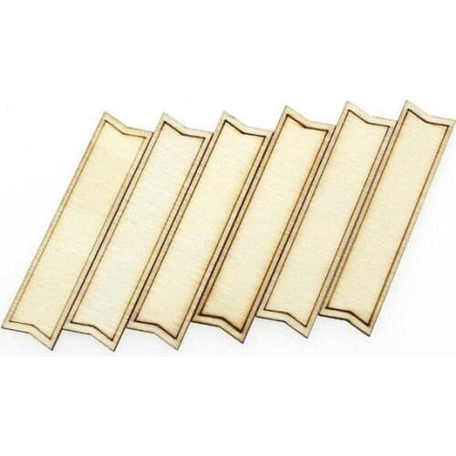 50pcs Wooden DIY writable tag handmade decoration blank wood bar labels for party wedding accessories