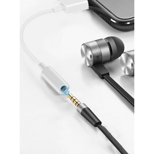 Type C 3.5 Jack Earphone USB C to 3.5mm AUX Headphones Adapter For Huawei Mate 20 P20 Pro Xiaomi 6 8 9 UBS-C Phone Audio Cable