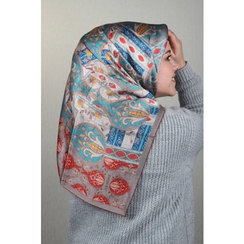 ARMİNE NOSTALJİ PURE SILK SURA SCARF 7932D (S) - RENK-09