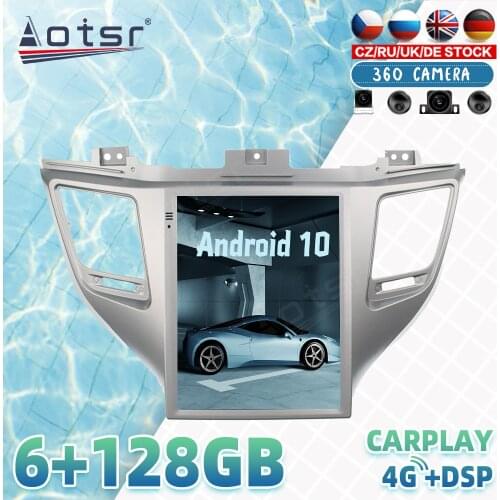 For Hyundai Tucson 2016+ Android Car Radio Player GPS Navigation 360 Panoramic Camera Auto Stereo Multimedia DSP Carplay 4G SIM