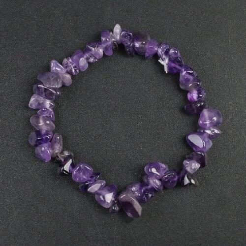 Natural Crystals Chakras Stone Aquamarines Amethysts Bracelet Beads Pink Quartz Moonstone Agates For Jewelry Making DIY Bracelet