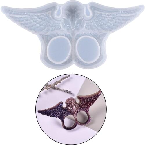 Eagle Keychain Silicone Mold, Crystal Epoxy Resin Mold Keychain Pendant Mold Eagle Keychain Casting Mould for DIY Crafts Making