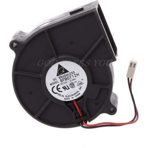 For Delta BFB0712H 7530 DC 12V 0.36A Projector Blower Centrifugal Cooling Fan 75x75x30mm Cooler Fans Drop Shipping