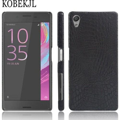 For Sony Xperia X Case Sony Xperia X Case Cover Hard Crocodile PU Leather Phone Case For Sony Xperia X Dual F5121 F5122 Case 5.0