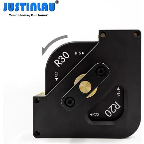 Router Table Corner Jig Aluminium Alloy Woodworking Fillet Chamfering Template Quick Change R Angle Wood Milling Trimming Machin