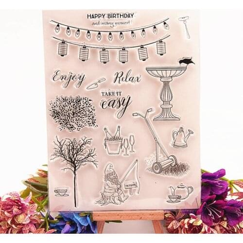 Hot selling dining table transparent clear stamp / silicone seal roller stamp DIY scrapbook album / card production