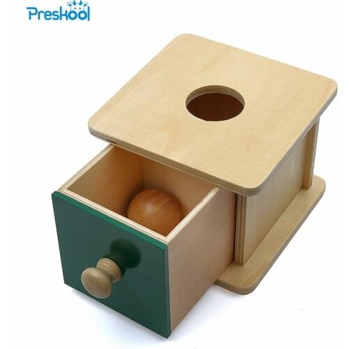 Montessori Infant Toy Baby Wood Ball Matching Box Learning Educational Preschool Training Brinquedos Juguets 24 months