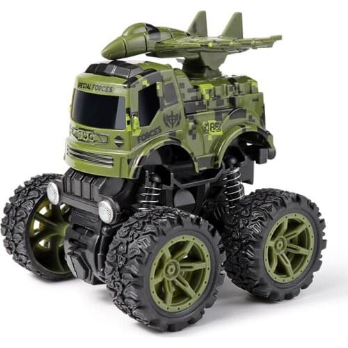Inertia Aircraft Car Mini Toy Children Truck Pull Back Play Airplane Military Vehicles Friction Powered Big Wheels Model