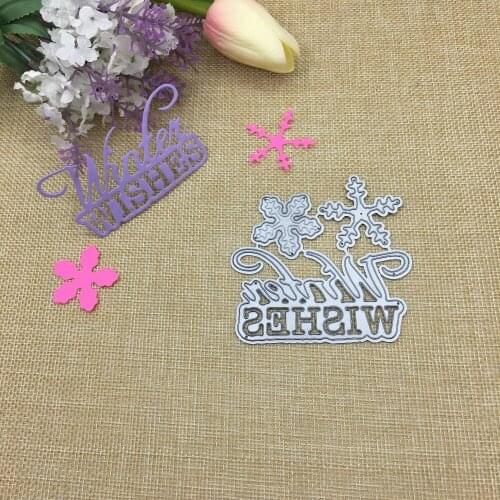 Julyarts Word Dies Wishes Metal Cutting Dies 2019 New For Scrapbooking Dies Metal Album Paper Greeting Card Making