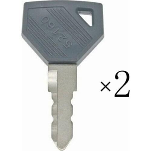 2pc For Yanmar For JOHN DEERE JD Tractor Ignition Keys 198360-52160