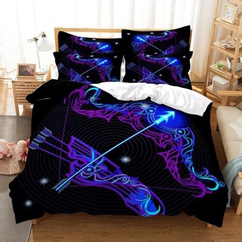 Constellation Sagittarius Duvet Cover Set 3d Digital Printing Bed Linen Fashion Design Comforter Cover Bedding Sets Bed Set