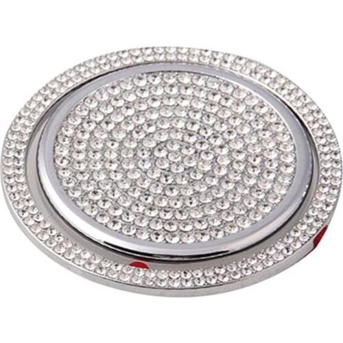 Crystal Rhinestone Car Bling Accessories Gear Shift Knob Cover Decoration Trim Sticker for Jaguar XF XE XJ F-Pace