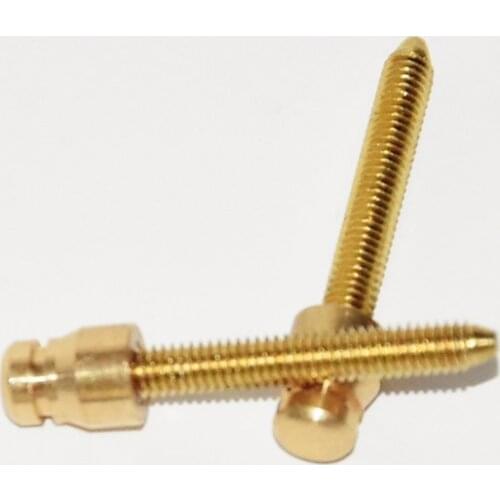 Lot Of 5pcs Brass M4 Solid Contact Screw For Tattoo Wrap Coil Machine Gun Supply CSW02