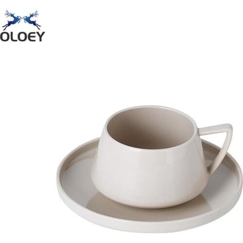 Small Luxury Exquisite Nordic Ins Style Ceramic High-Value Coffee Cup And Saucer Home Afternoon Tea Cup With Saucer Set