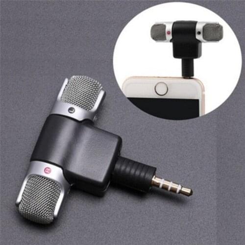 Mini Stereo Recording Microphone Mic With 3.5mm Mini Jack For PC Laptop Notebook Left And Right Channel