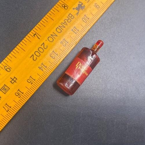 1/6 Scale Red Cap Foreign Wine Bottle Model for 12''Body DIY Accessories