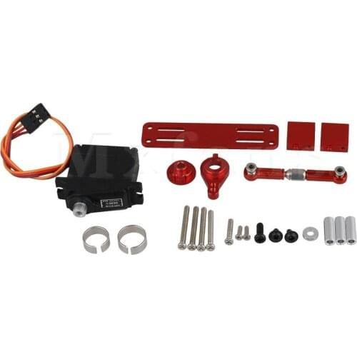 Mxfans RC1:16 Servo Horn Arm with 17G Metal Servo Set for WPL C14 C24