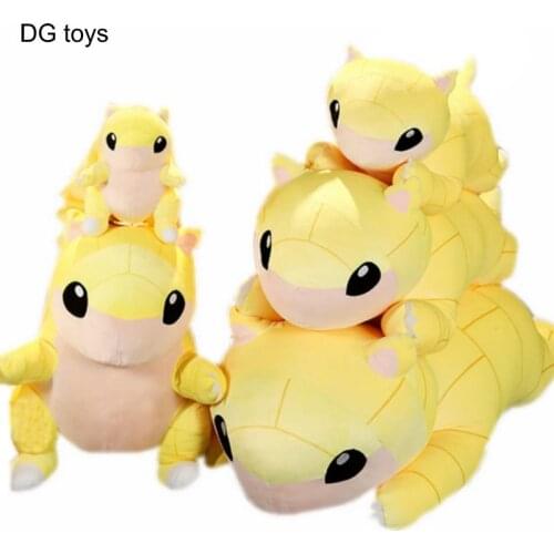 Stuffed Animals Lying Pangolin PLush Pillow Game Anime Figure Pangolin Toy Hug Pillow Plush Cartoon Animals for Boy Birthday
