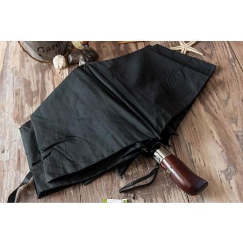 Outdoor Top Double Layer Windproof Umbrellas Ultralarge men commercial Three folding automatic umbrella male waterproof umbrella