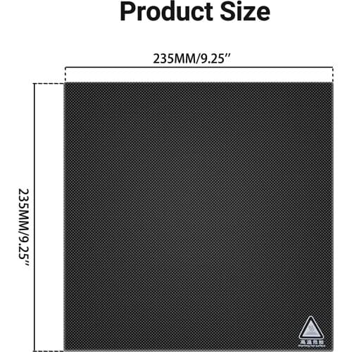 TENLOG Upgrade 3D Printer Borosilicate Glass Bed for Creality CR-10 TL-D3 Pro Glass Plate Build Surface 235 X 235 x 4mm