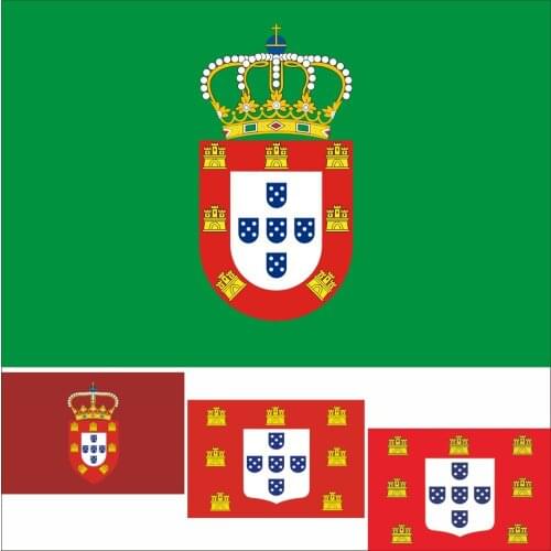 Portugal Portugalmonarch King Peter II Imperial Household Flag 3X5FT 90X150CM 100D Polyester Banner