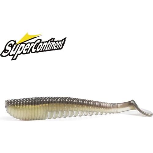 2019 Supercontinent 50mm 80mm 95mm 110mm Fishing Lures soft lure Artificial bait Predator Tackle for pike and Pike
