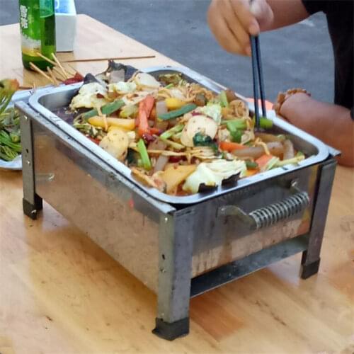 Roasted thick Zhuge grilled fish stove hot charcoal grilled fish rack barbecue grill home stainless steel grill Barbecue tools