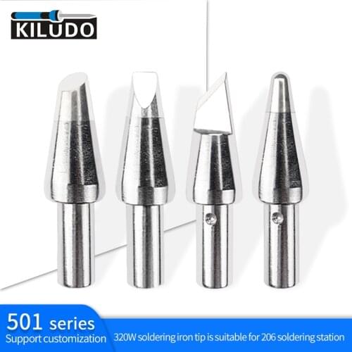Cabaça de ferro para solda série 501, 316D 206D pontos de descanso, estação de solda, 320W ponta de ferro