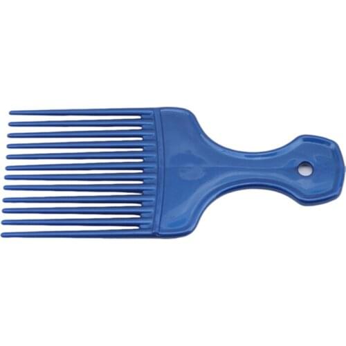 Wide Teeth Brush Pick Comb Fork Hairbrush Insert Hair Pick Comb Plastic Gear Comb For Curly Afro Hair Styling Tools