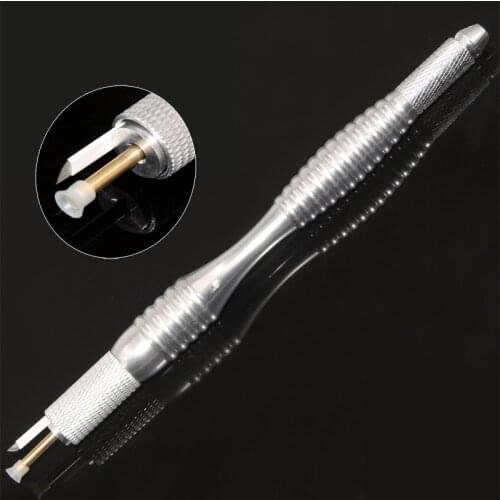 1pcs siliver high quality permanent makeup eyebrow tebori microblading sobrancelhas phibrow tools for eyebrow tattoo